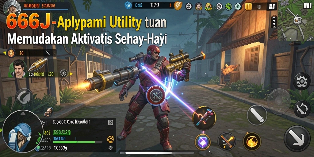 Tampilan utama aplikasi 666J dengan fitur Utility yang lengkap.