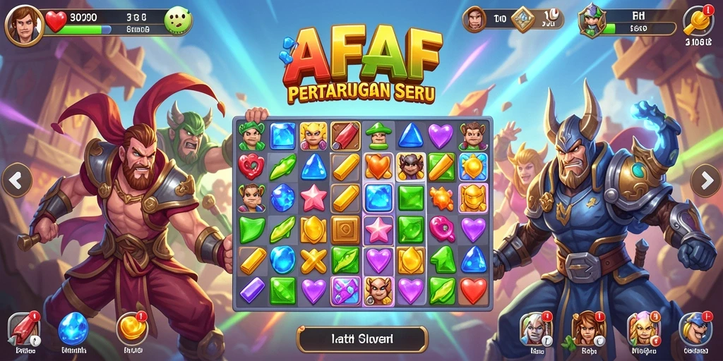 Gameplay menarik dari AFAF yang penuh warna dan tantangan.