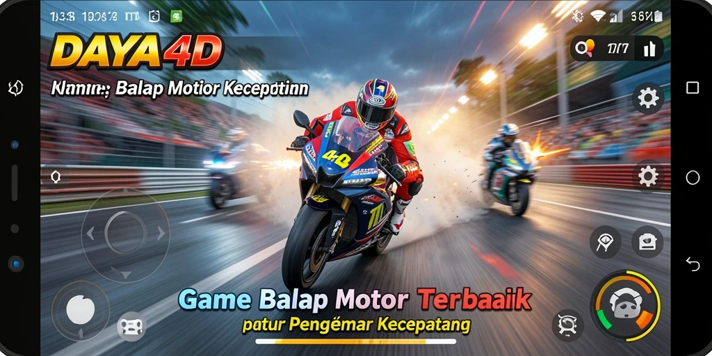 Tampilan gameplay seru dari game Motor Racing DAYA4D.