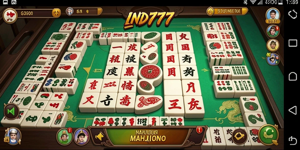 Tampilan gameplay Mahjong yang menarik dari IND777.