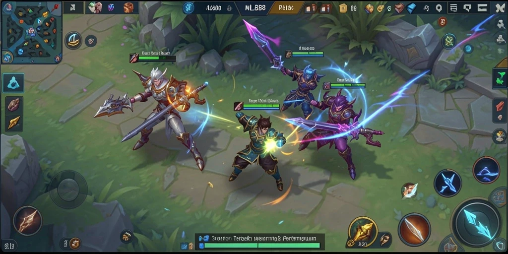 Gameplay seru dan menarik di MLBB8 saat berstrategi.