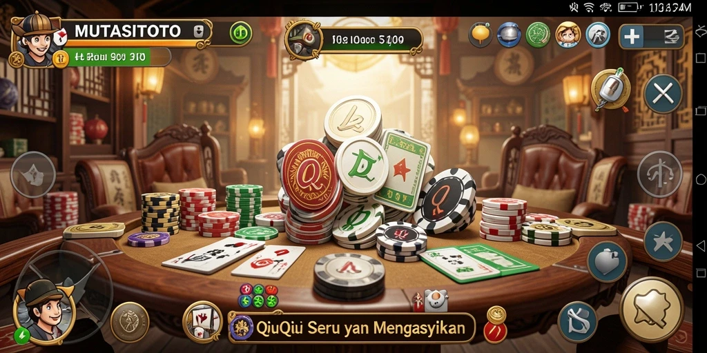 Screenshot MUTASITOTO dengan gameplay QiuQiu yang menegangkan.