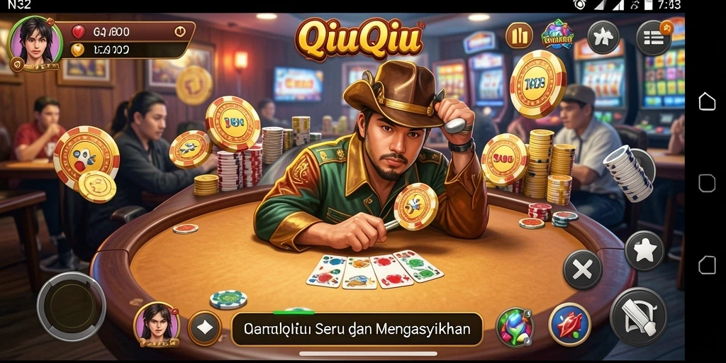 Tangkapan layar menampilkan gameplay seru QiuQiu di N32.