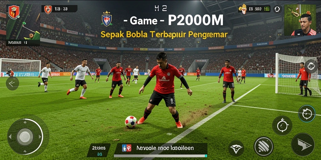 Tampilan gameplay P200M yang mendebarkan saat pertandingan berlangsung.