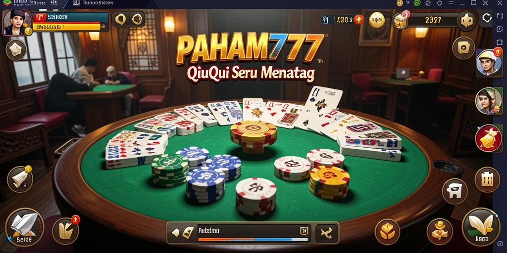 Tampilan gameplay QiuQiu yang menarik dan interaktif.