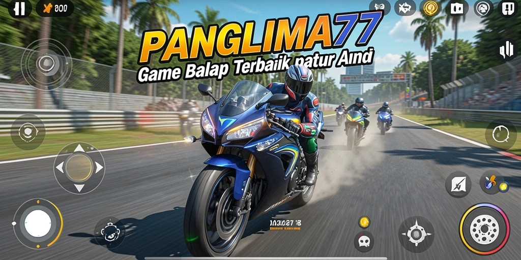 Gameplay seru dari balapan motor yang menantang.