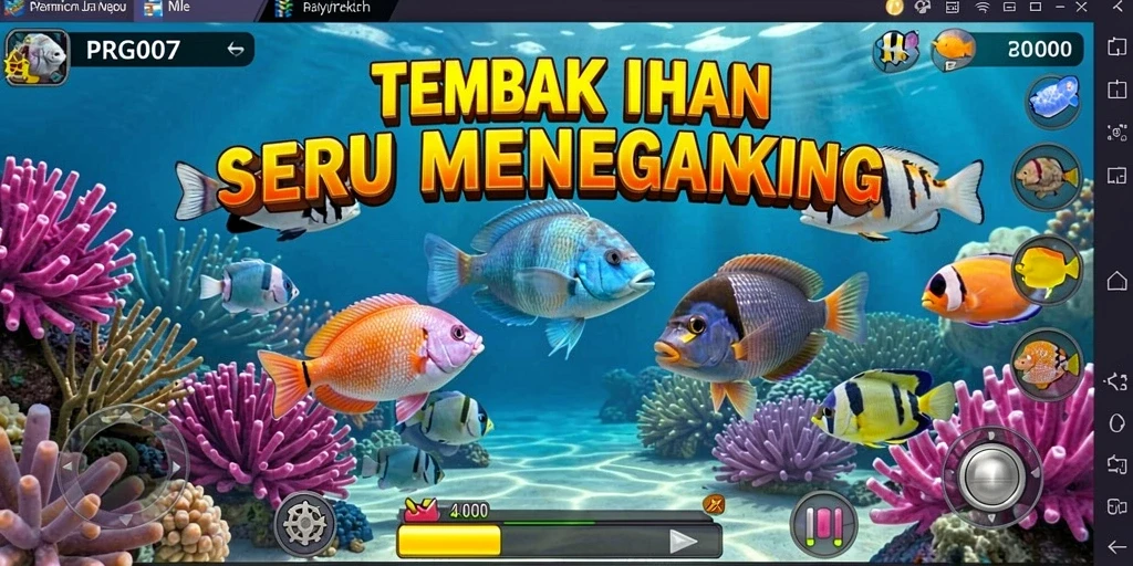 Gameplay seru Tembak Ikan dengan grafis yang kaya.