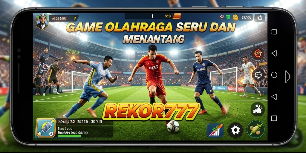 Screenshot utama REKOR777 menampilkan gameplay seru dalam olahraga.