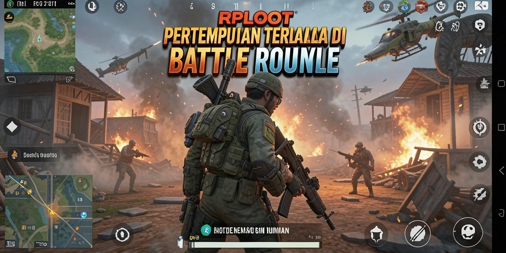 Tampilan gameplay RPLOOT dengan aksi pertempuran intens.