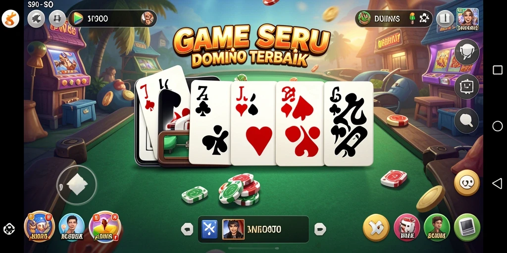 Screenshot gameplay S80 menampilkan aksi seru dalam permainan Domino.