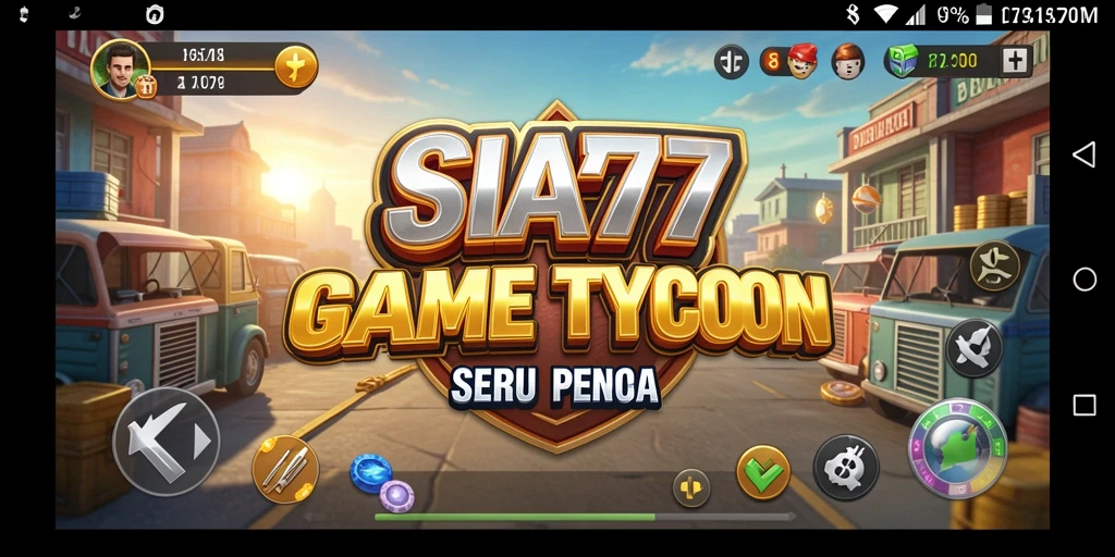 Tampilan gameplay SIA777 dengan grafis Tycoon yang menawan.
