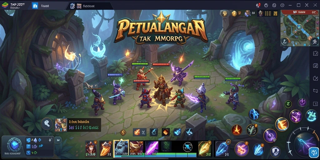 TAPJOY menampilkan gameplay MMORPG yang mendalam dan interaktif.