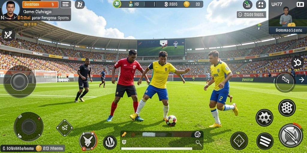 Tampilan gameplay UH77 yang dinamis dan kompetitif dalam olahraga.